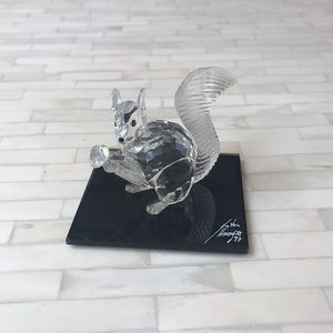 Swarovski Crystal 1997 10th Anniversary Squirrel